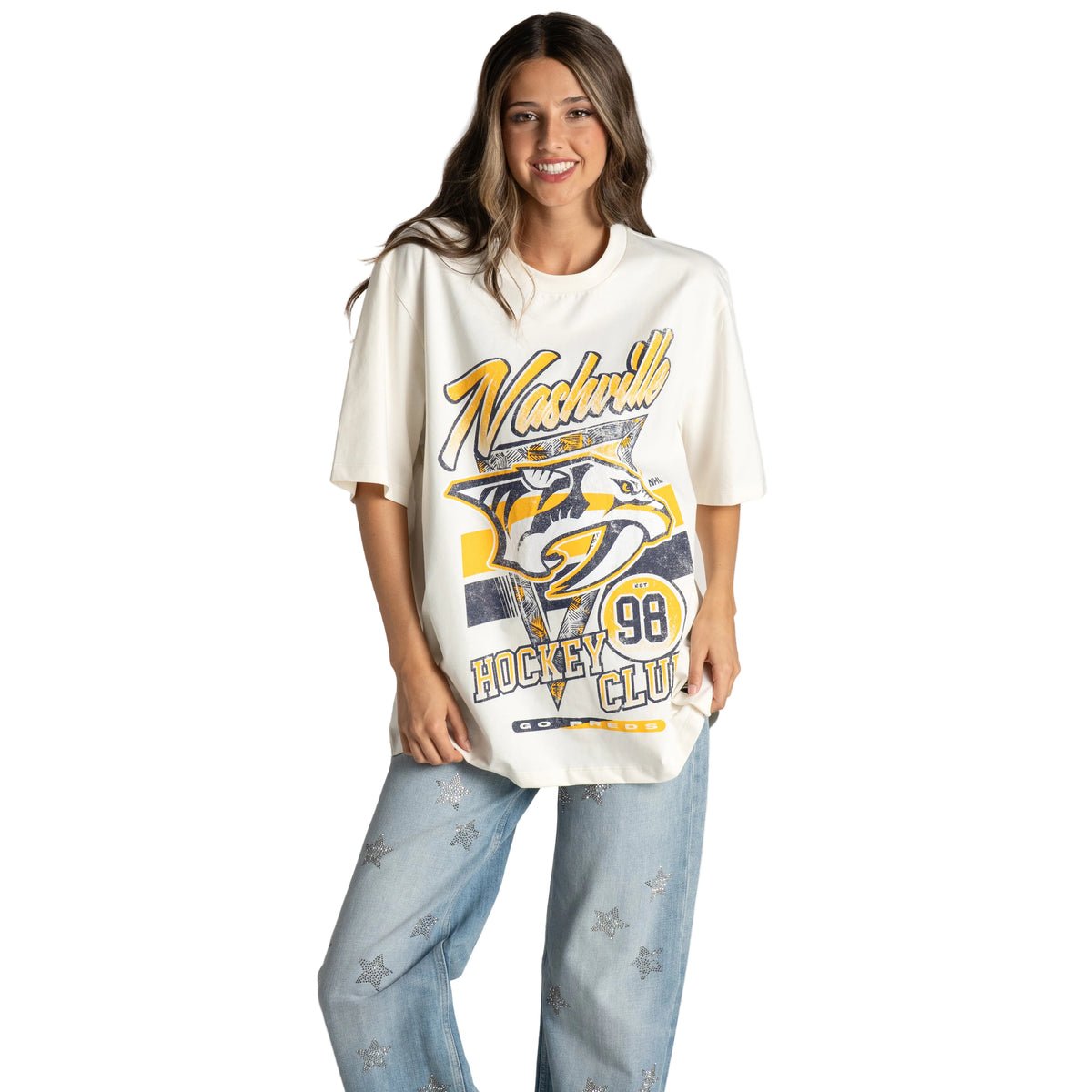 Nashville Predators Band Tee - Vintage White