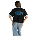 Carolina Panthers Women's Lace Fashion Top - Black view 2