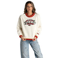 San Francisco 49ers Women's Jacquard Crew Sweater - Cream view 1