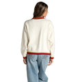 San Francisco 49ers Women's Jacquard Crew Sweater - Cream view 2