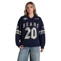 Chicago Bears Women's Oversized V-Neck Pullover - Black view 3
