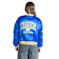 Los Angeles Chargers Women's Satin Bomber - Light Blue view 2