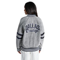 Dallas Cowboys Unisex Varsity Baseball Jacket - Heather Grey view 2