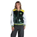 Seattle Storm Women's Sequin Bomber Jacket - Green/White view 1