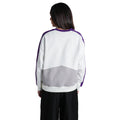 Minnesota Vikings Women's Contrast Stripe Crew Fleece - White view 2