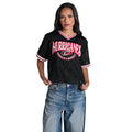 Carolina Hurricanes Women's Lace Fashion Top - Black view 1
