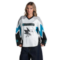 San Jose Sharks Women's Long Sleeve Fashion Top - Multi view 1