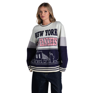 New York Yankees Women's Oversized Crew Fleece - Multi