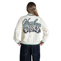 Seattle Kraken Unisex Jacquard Zip Front Sweater - Cream view 1