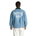 Green Bay Packers Unisex Pinstripe Denim Jacket - Denim view 2