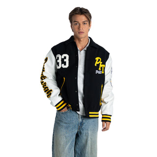 Pittsburgh Steelers Unisex Varsity Jacket - Black