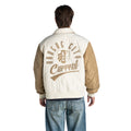 KC Current Unisex Quilted Bomber Jacket - Brown view 2