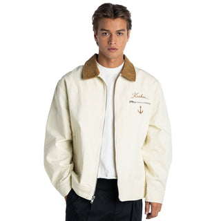 Seattle Kraken Unisex Denim Zip-Up Jacket - Cream