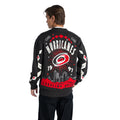 Carolina Hurricanes Women's Jacquard Button-Up Sweater - Charcoal view 3