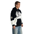 Chicago Blackhawks Unisex Split Hoodie - Black/Vintage White view 3