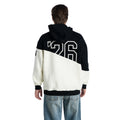 Chicago Blackhawks Unisex Split Hoodie - Black/Vintage White view 4