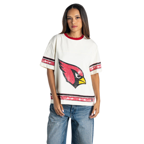 Arizona Cardinals Women's Boyfriend Tee - Vintage White