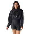 Ohio State Buckeyes Crop Silicone Print Hoodie view 1