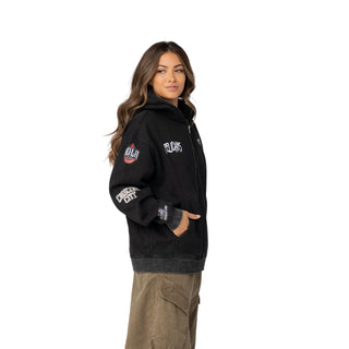 New Orleans Pelicans Unisex Logo Sleeve Full Zip Hoodie - Black