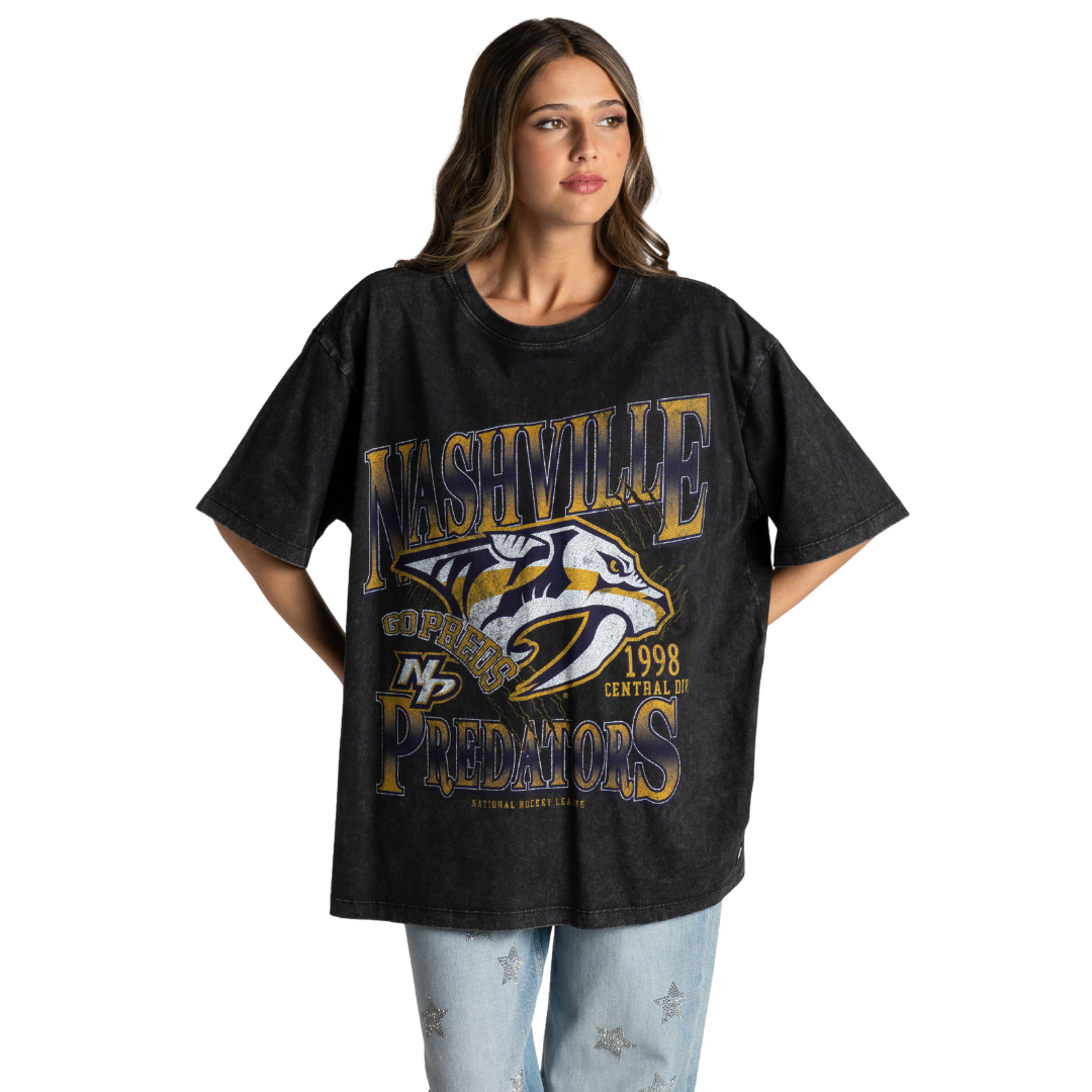 Nashville Predators Streetwear Graphic Tee - Black