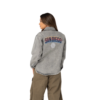 San Diego FC Women's Denim Shacket - Denim