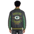 Green Bay Packers Unisex Oversized Nylon Jacket - Black view 3