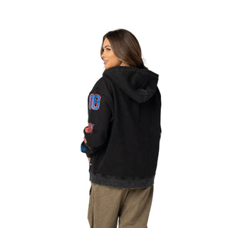 Oklahoma City Thunder Unisex Logo Sleeve Full Zip Hoodie - Black