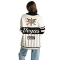 Vegas Golden Knights Unisex Jacquard Rolled-Collar Sweater - Cream view 3