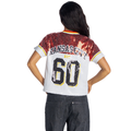 Kansas City Chiefs Women's V-Neck Sequin Top - Red/White view 2