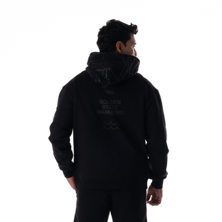 Golden State Warriors Unisex Tonal Fleece Hoodie - Black