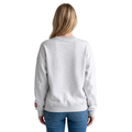 Ohio State Buckeyes Women's Oversized Lace Crew - Heather Grey view 2