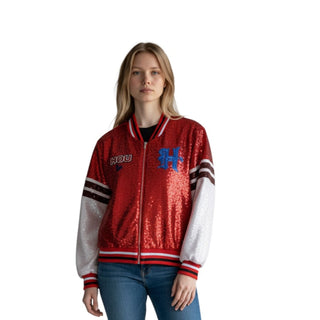 Houston Texans Women's Sequin Jacket - Red