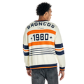 Denver Broncos Unisex Jacquard Crew Sweater - Cream view 3
