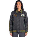 Green Bay Packers Unisex Oversized Nylon Jacket - Black view 2