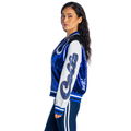 Indianapolis Colts Women's Sequin Bomber Jacket - Blue view 4