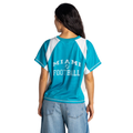 Miami Dolphins Women's Mesh Raglan Top - Aqua view 3