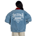 Arizona Cardinals Unisex Pinstripe Denim Jacket - Denim view 3