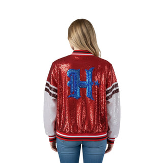 Houston Texans Women's Sequin Jacket - Red