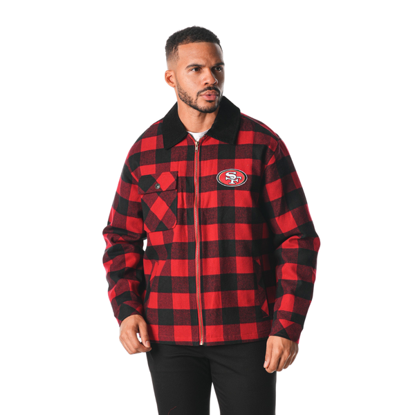 San Francisco 49ers Flannel Jacket - Red
