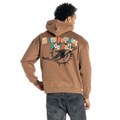 Miami Dolphins Unisex Washed Pullover Hoodie - Brown view 5