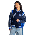Dallas Cowboys Unisex Fringe Varsity Jacket - Navy view 1
