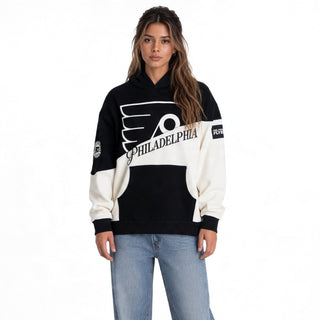 Philadelphia Flyers Unisex Split Hoodie - Black/Vintage White