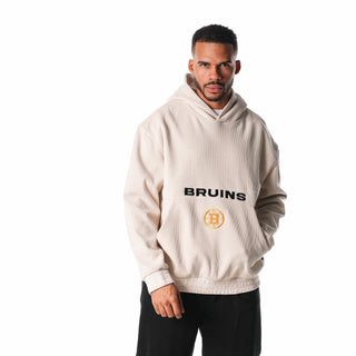 Boston Bruins Corduroy Hoodie - Cream