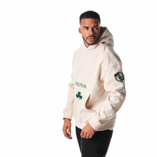 Boston Celtics Unisex Corduroy Hoodie - Cream