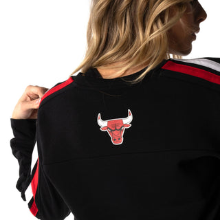 Chicago Bulls Perforated Logo Crew Sweatshirt