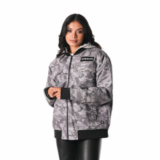 Dallas Cowboys Camo Hooded Bomber - Grey Camo