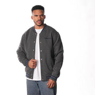 DALLAS COWBOYS FLEECE BOMBER JACKET - GREY