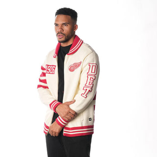 DETROIT RED WINGS JACQUARD SWEATER - CREAM