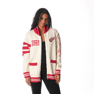 DETROIT RED WINGS JACQUARD SWEATER - CREAM