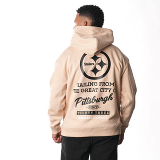 Pittsburgh Steelers Unisex Fleece Hoodie - Cream